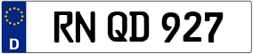 Trailer License Plate